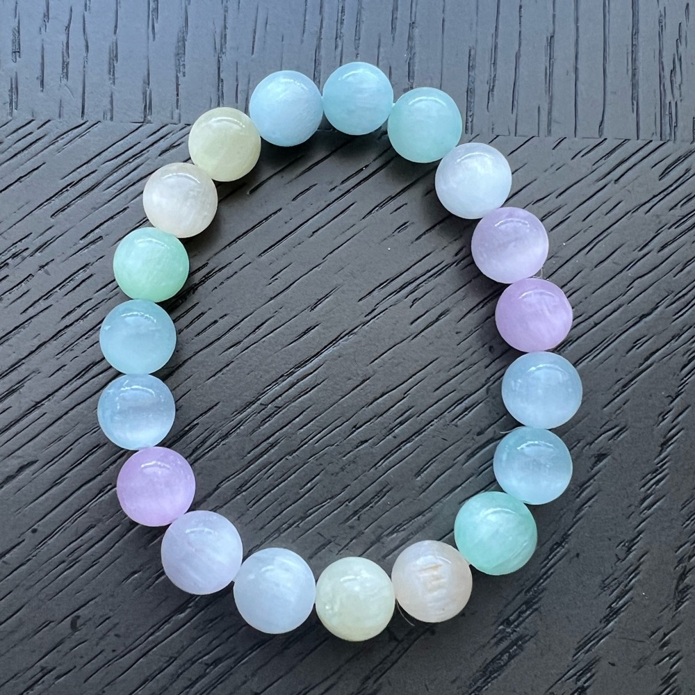 Rainbow seleni bracelet 10mm